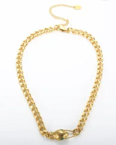 Collar de cadena de bolas en acero inoxidable — Unisex, minimalista y resistente