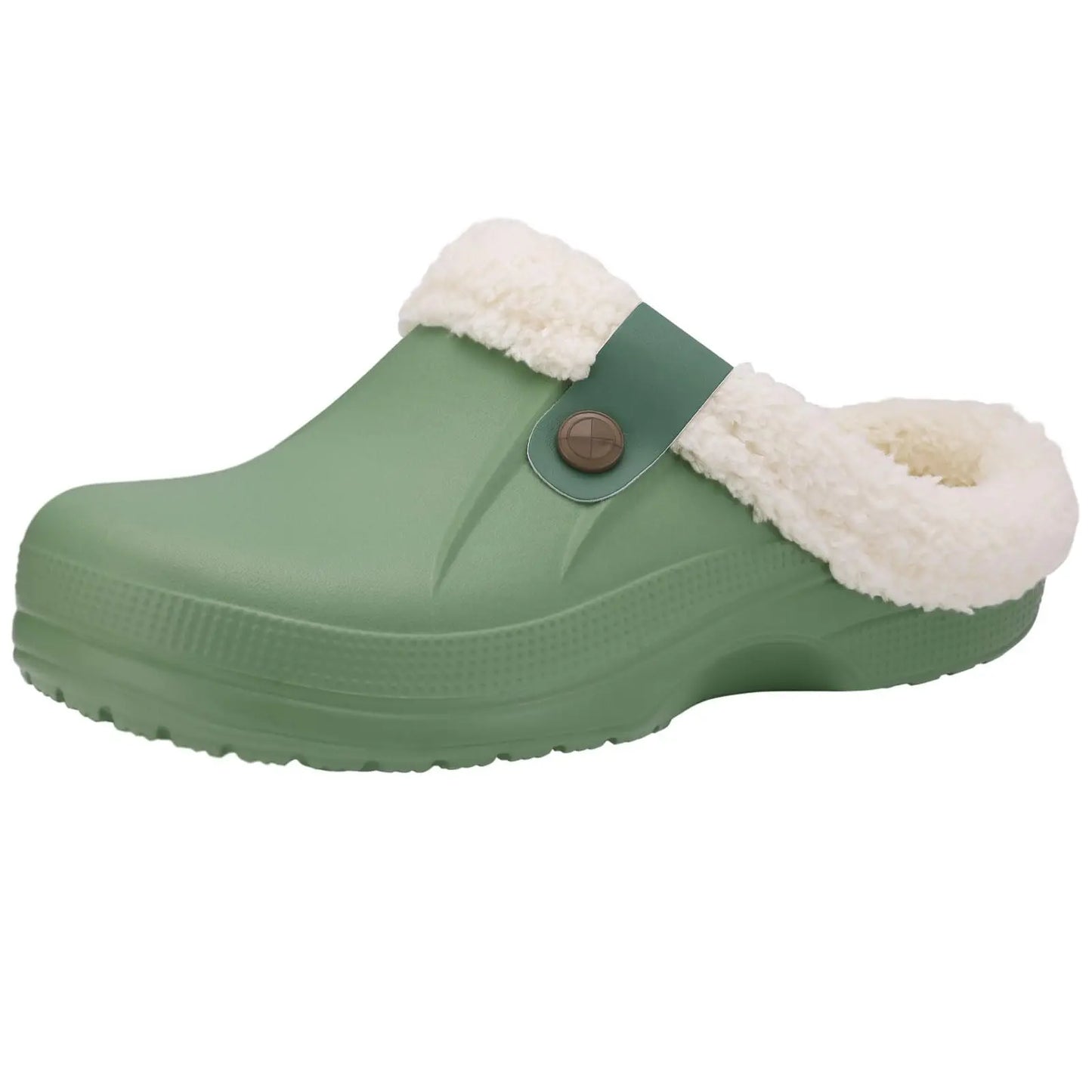 Zapatillas de casa de invierno para hombre — Con pelo, cálidas, impermeables y antideslizantes