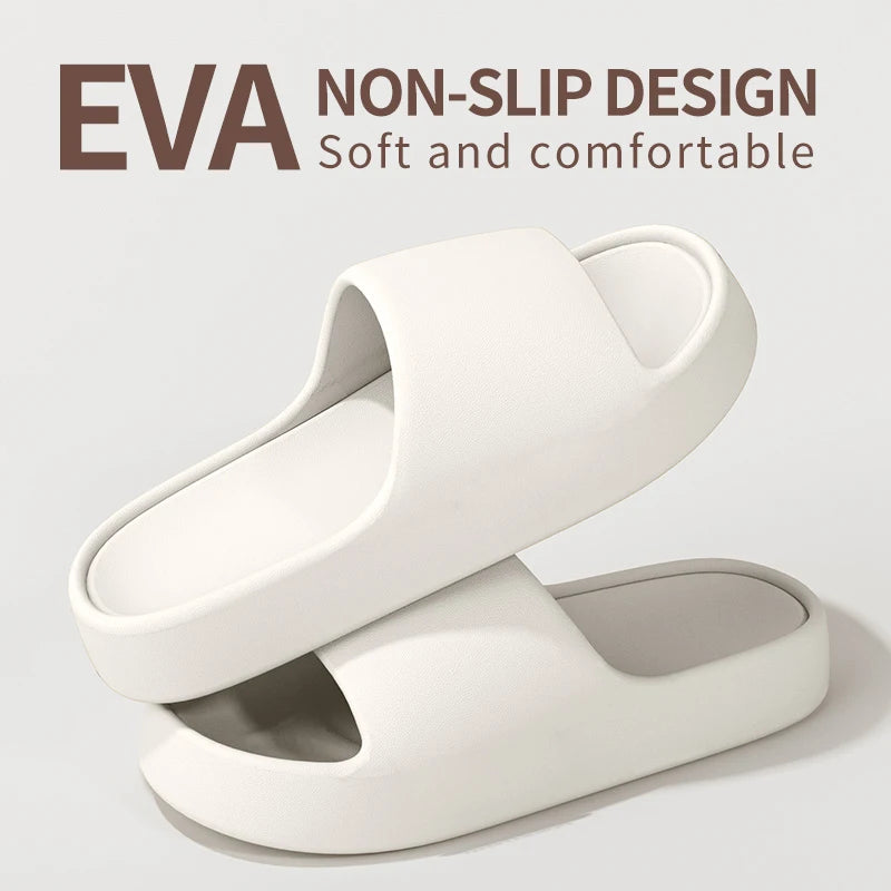 Zapatillas de casa para hombre — Suela gruesa antideslizante, frescas para verano