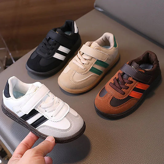 Zapatillas deportivas para niños — Cuero PU impermeable, suela blanda antideslizante