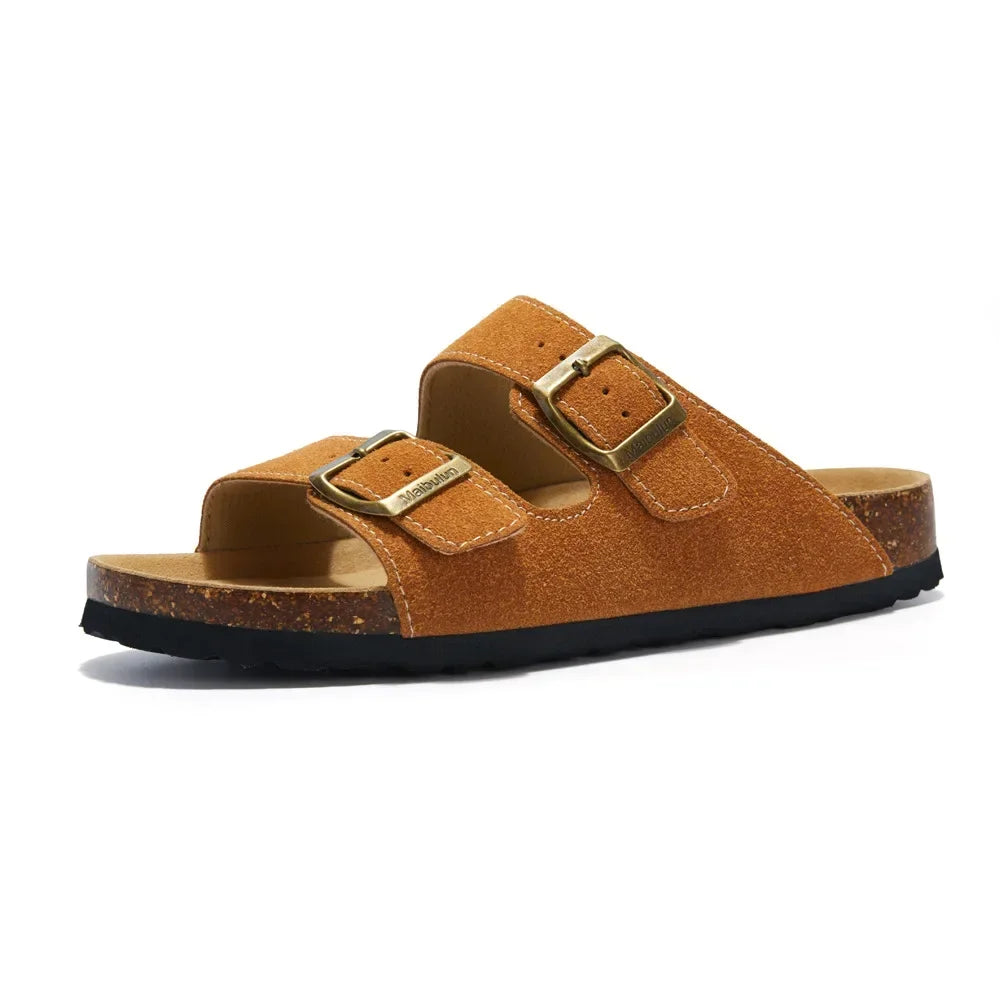 Chanclas planas de corcho para mujer y hombre — Antideslizantes, playa y exterior 2026