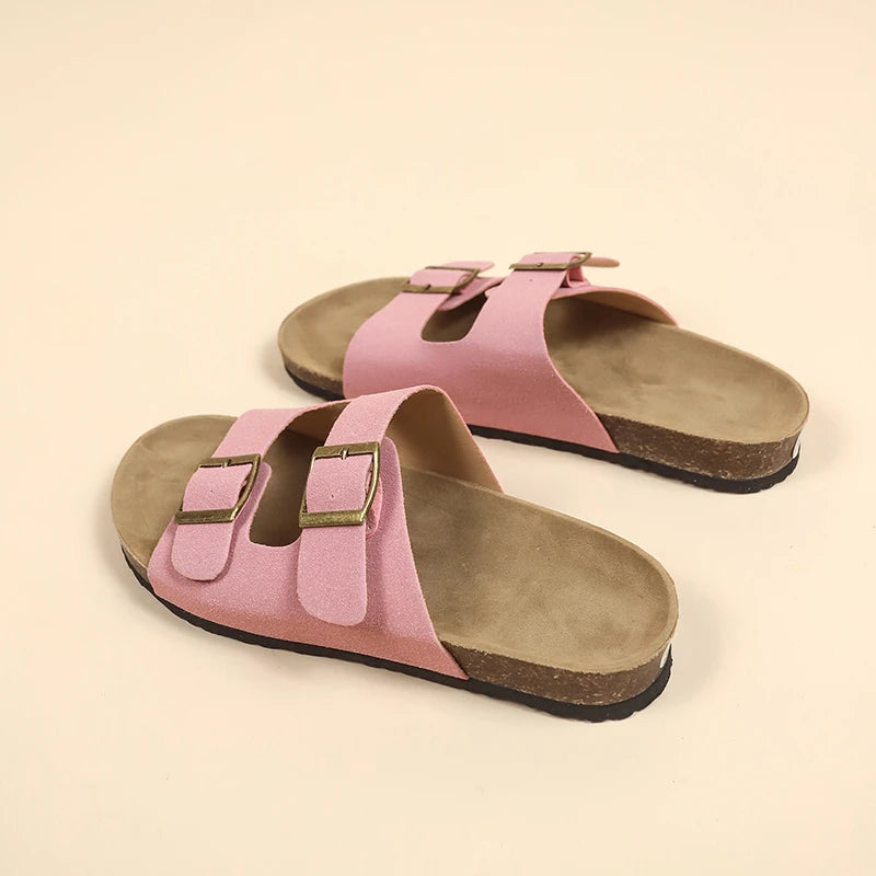Chanclas planas de corcho para mujer y hombre — Antideslizantes, playa y exterior 2026