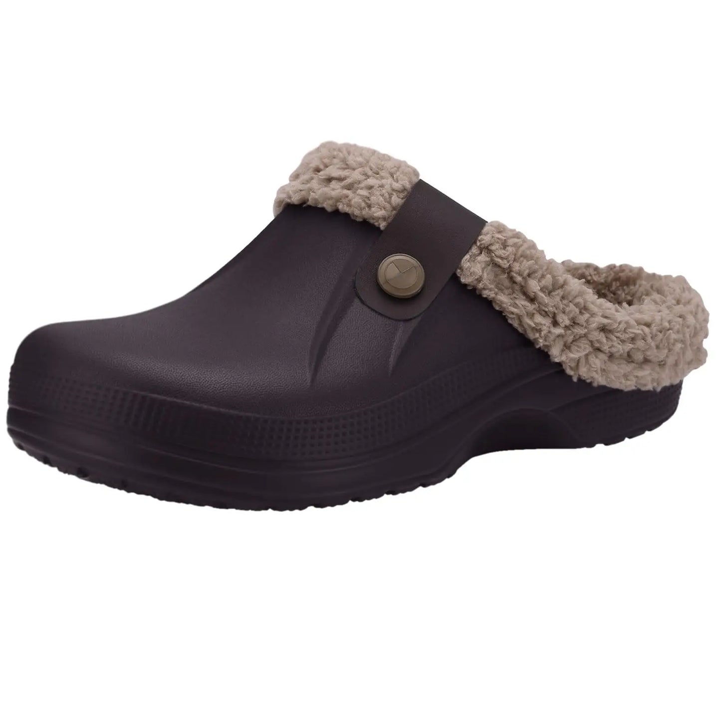 Zapatillas de casa de invierno para hombre — Con pelo, cálidas, impermeables y antideslizantes