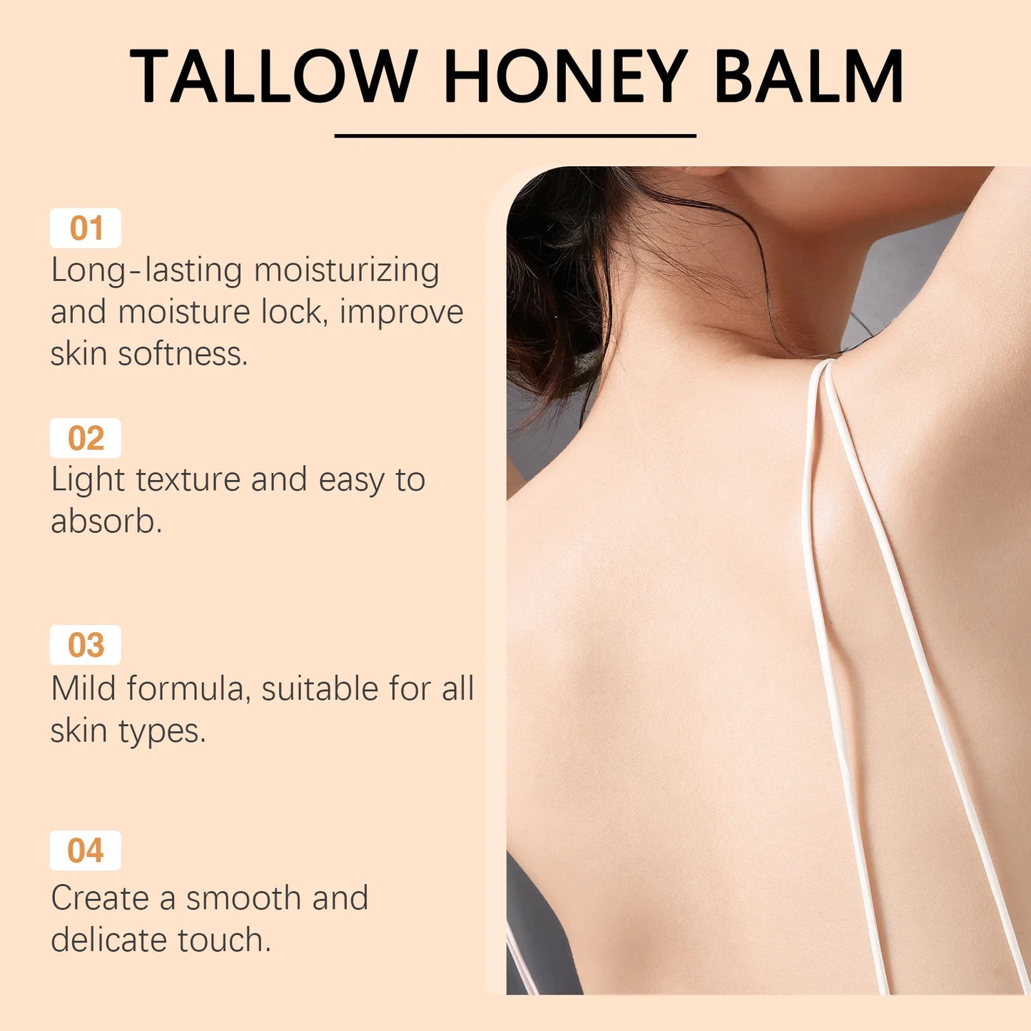 Crema hidratante facial y corporal con miel y sébo — Iluminadora, reafirmante y antiedad