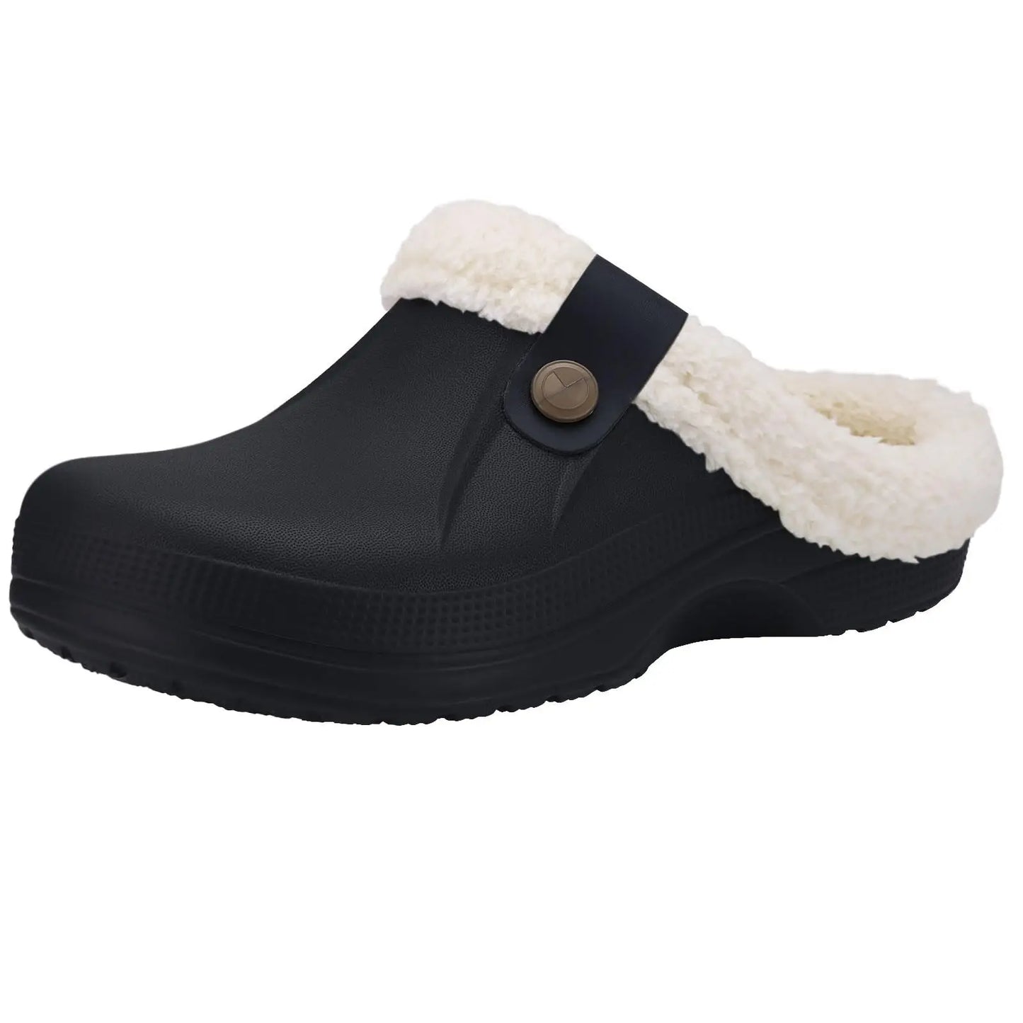 Zapatillas de casa de invierno para hombre — Con pelo, cálidas, impermeables y antideslizantes