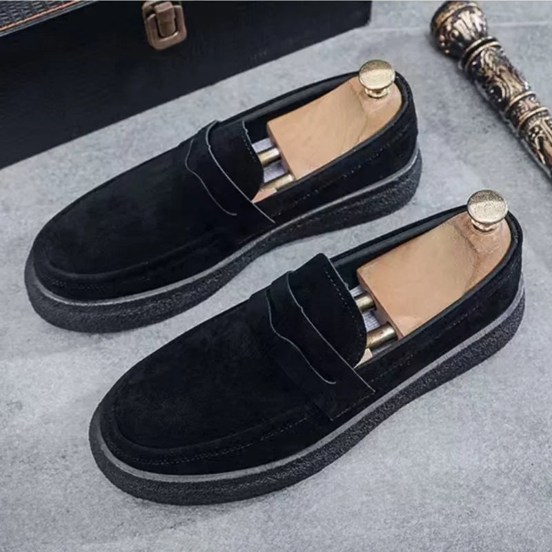 Mocasines de plataforma para hombre — Ligeros, slip-on, zapatillas casuales transpirables