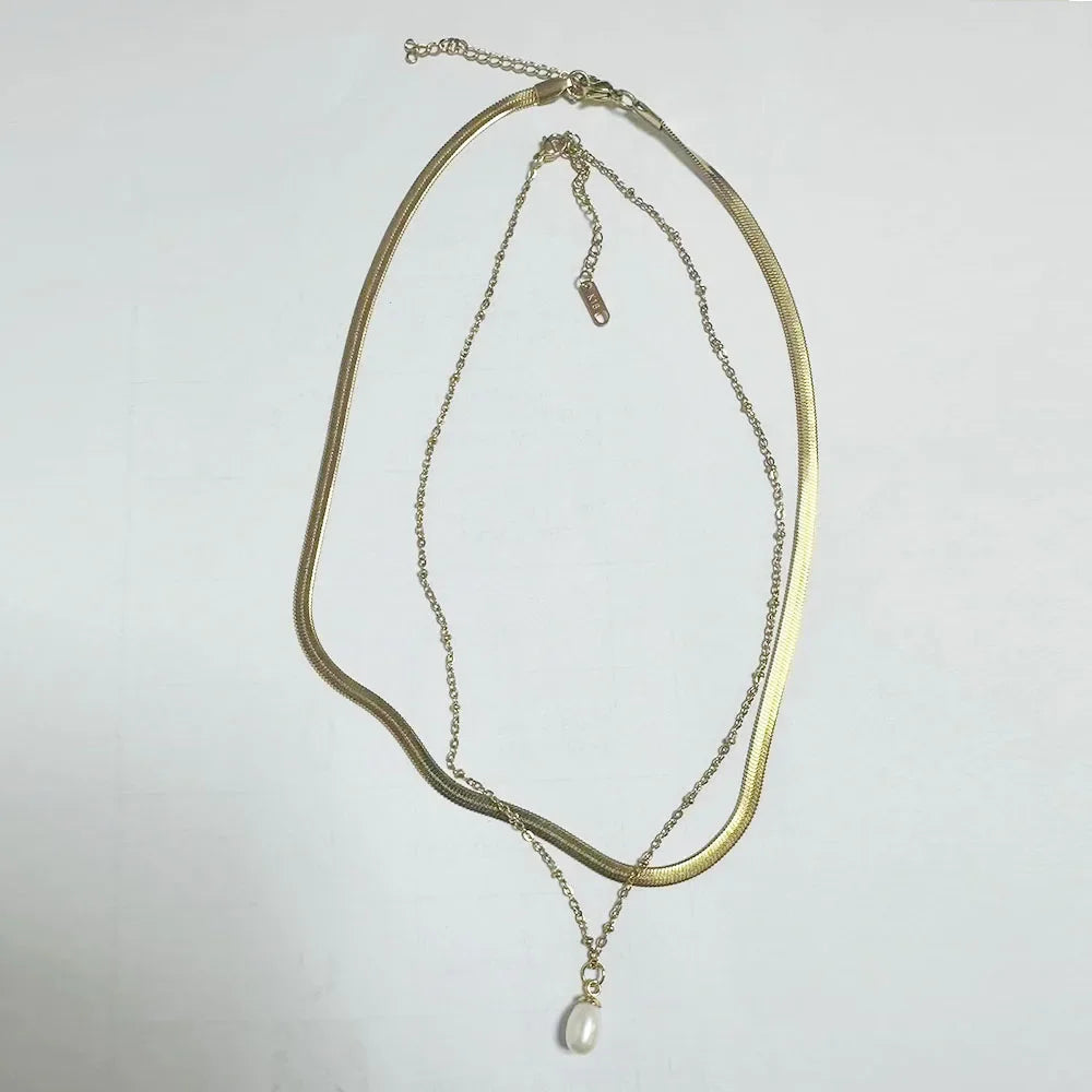 Collar de cadena de bolas en acero inoxidable — Unisex, minimalista y resistente