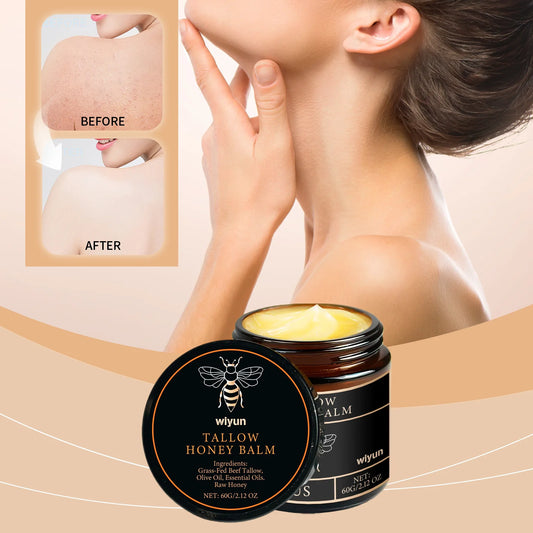 Crema hidratante facial y corporal con miel y sébo — Iluminadora, reafirmante y antiedad