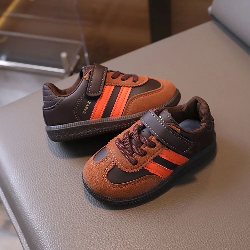 Zapatillas deportivas para niños — Cuero PU impermeable, suela blanda antideslizante