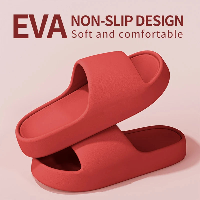 Zapatillas de casa para hombre — Suela gruesa antideslizante, frescas para verano