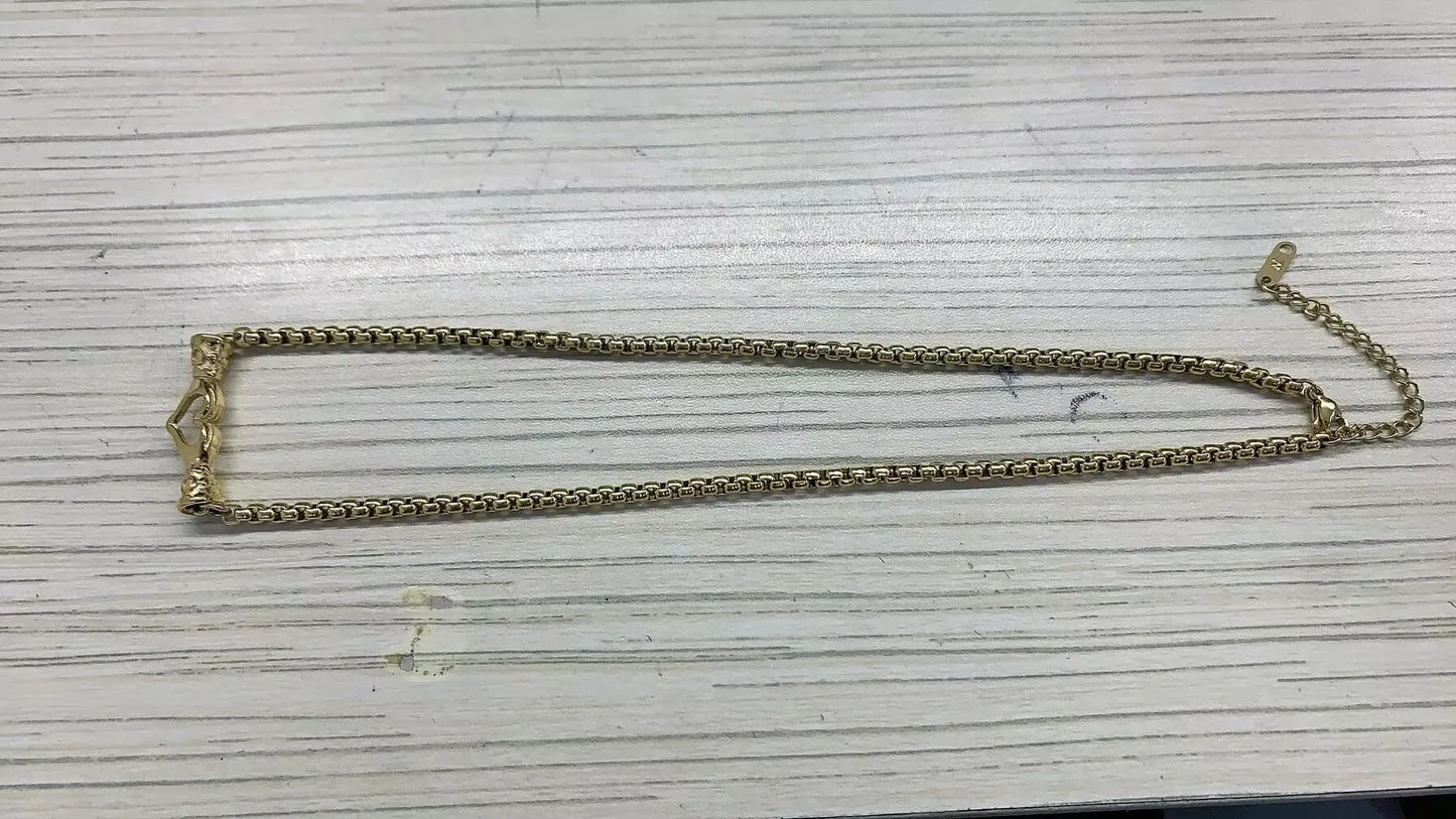 Collar de cadena de bolas en acero inoxidable — Unisex, minimalista y resistente