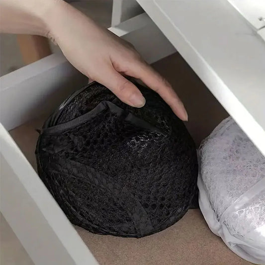 Cesta de ropa sucia plegable de malla — Gran capacidad, organización del hogar