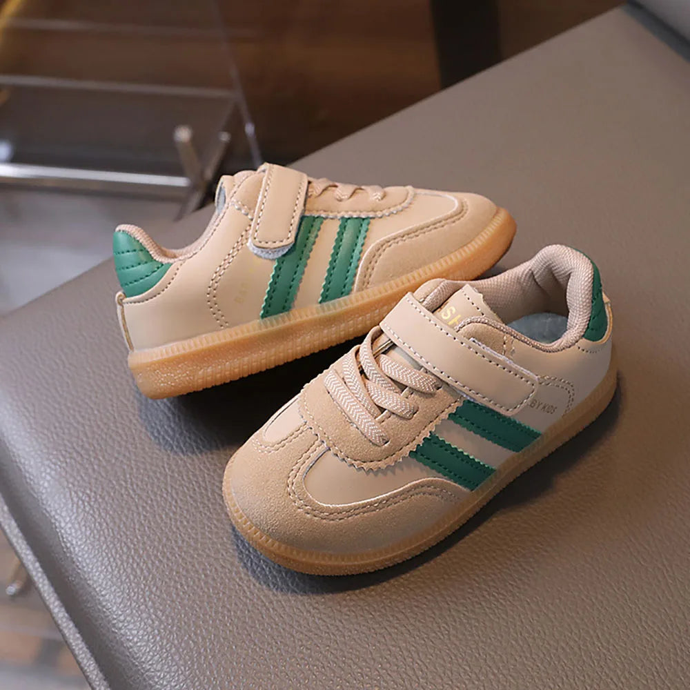 Zapatillas deportivas para niños — Cuero PU impermeable, suela blanda antideslizante