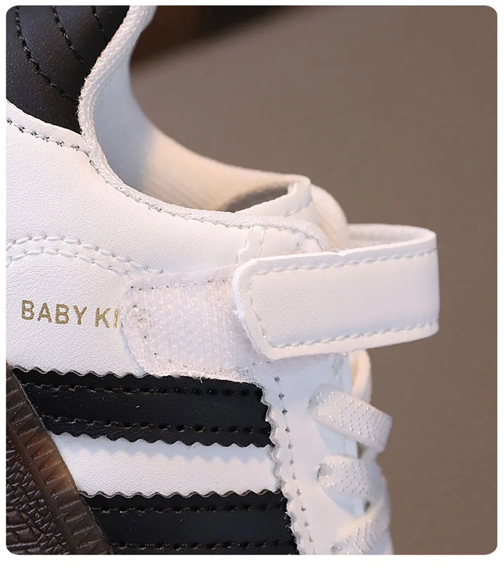 Zapatillas deportivas para niños — Cuero PU impermeable, suela blanda antideslizante