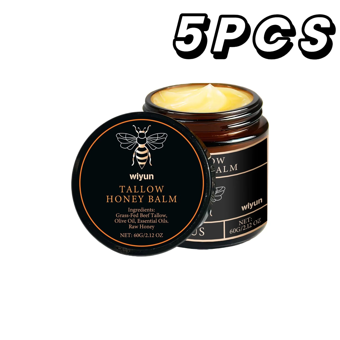 Crema hidratante facial y corporal con miel y sébo — Iluminadora, reafirmante y antiedad