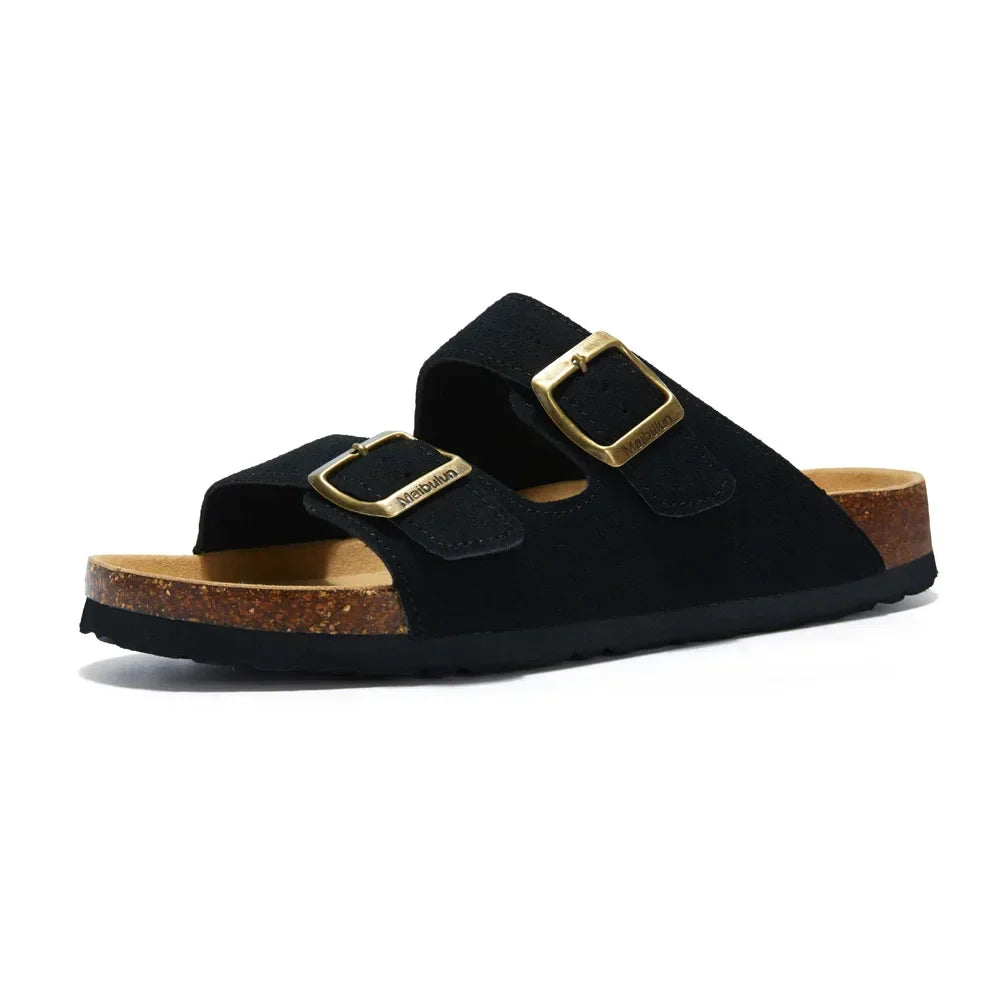 Chanclas planas de corcho para mujer y hombre — Antideslizantes, playa y exterior 2026