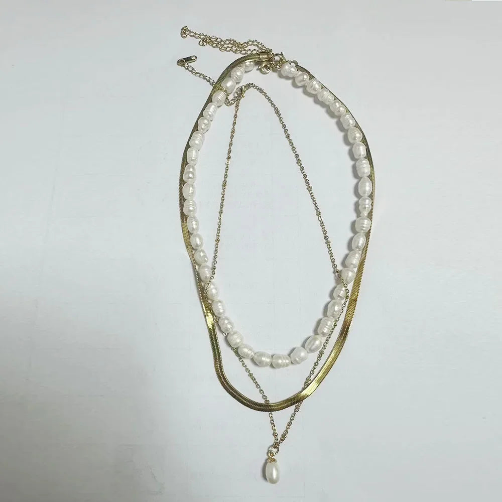 Collar de cadena de bolas en acero inoxidable — Unisex, minimalista y resistente