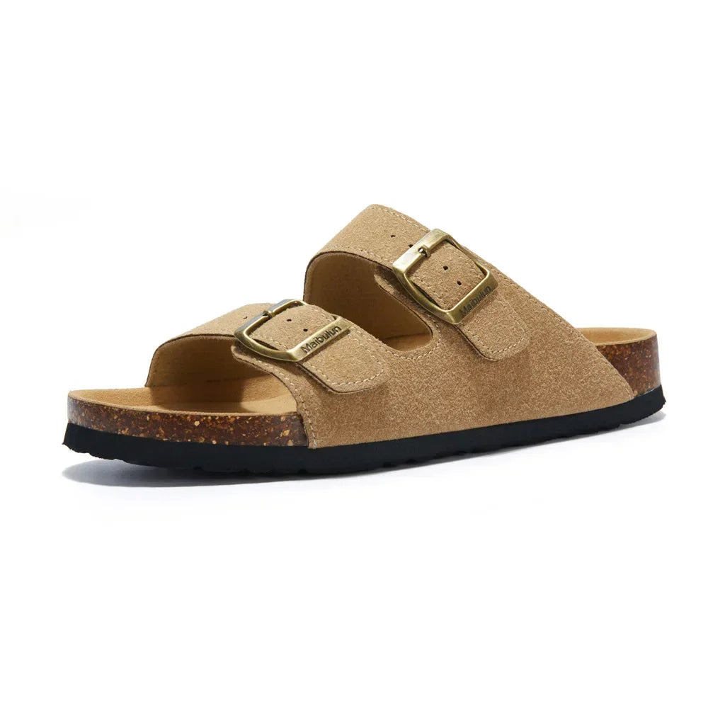 Chanclas planas de corcho para mujer y hombre — Antideslizantes, playa y exterior 2026
