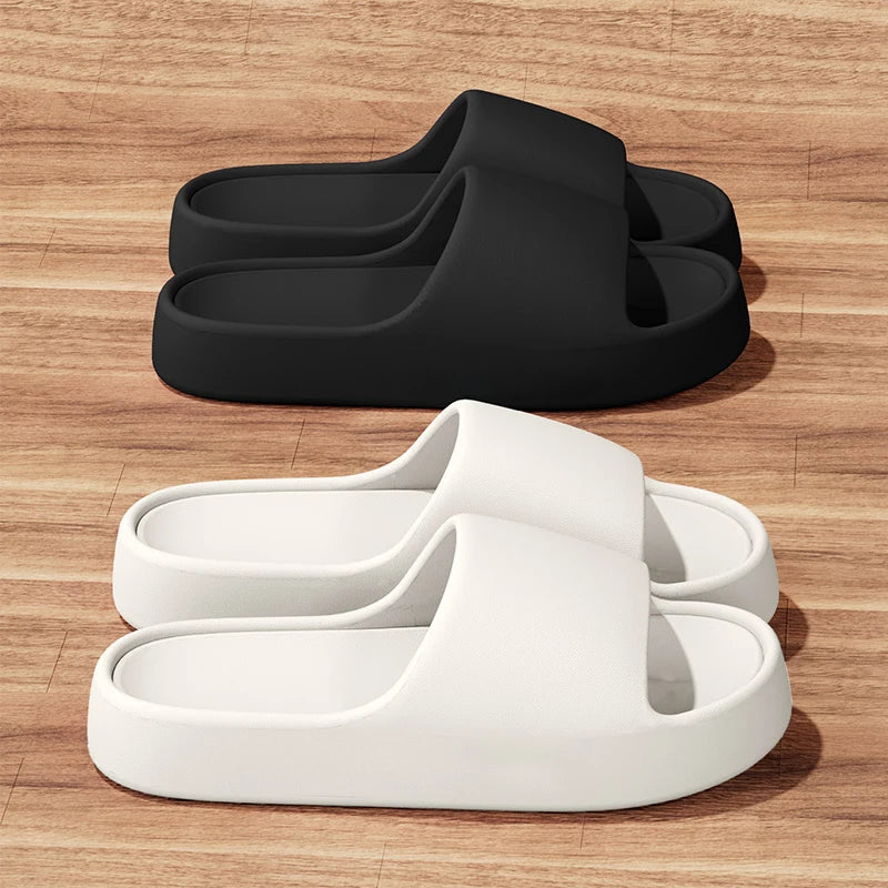 Zapatillas de casa para hombre — Suela gruesa antideslizante, frescas para verano