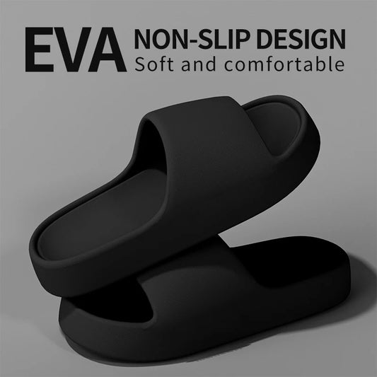 Zapatillas de casa para hombre — Suela gruesa antideslizante, frescas para verano