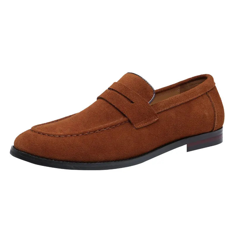 Mocasines de cuero genuino para hombre — Ligeros y cómodos para conducción, boda y fiesta
