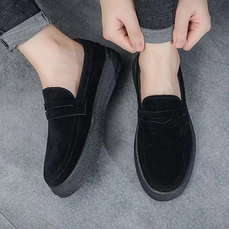 Mocasines de plataforma para hombre — Ligeros, slip-on, zapatillas casuales transpirables