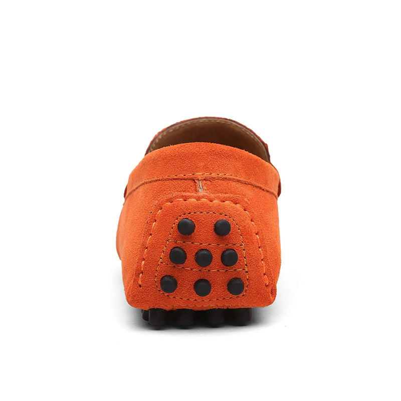 Mocasines casuales de cuero genuino para hombre — Tallas 38-50, cómodos y elegantes