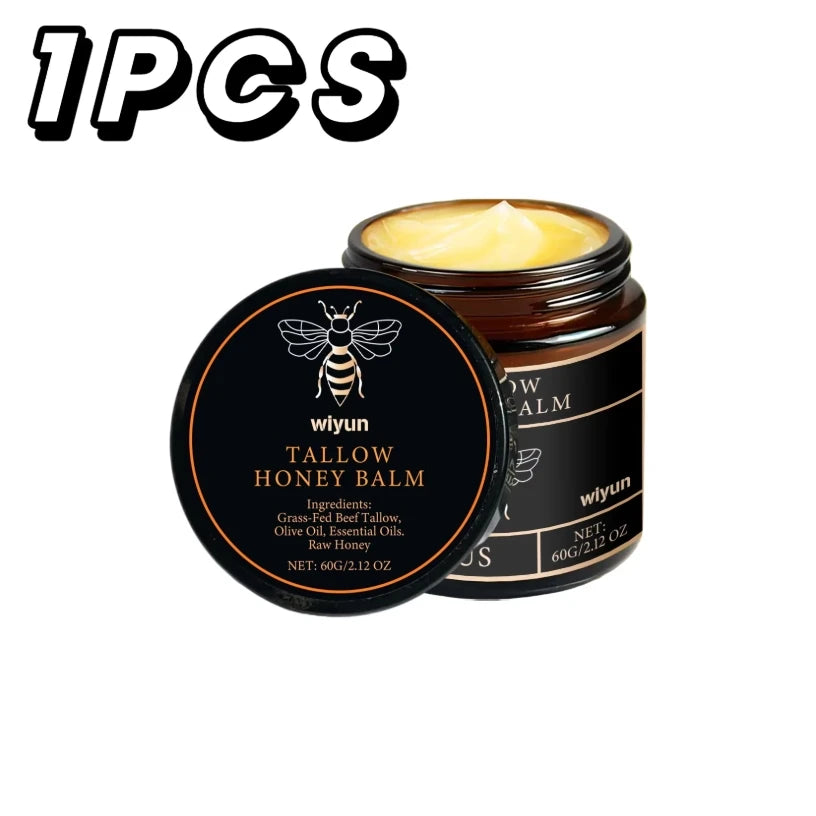 Crema hidratante facial y corporal con miel y sébo — Iluminadora, reafirmante y antiedad