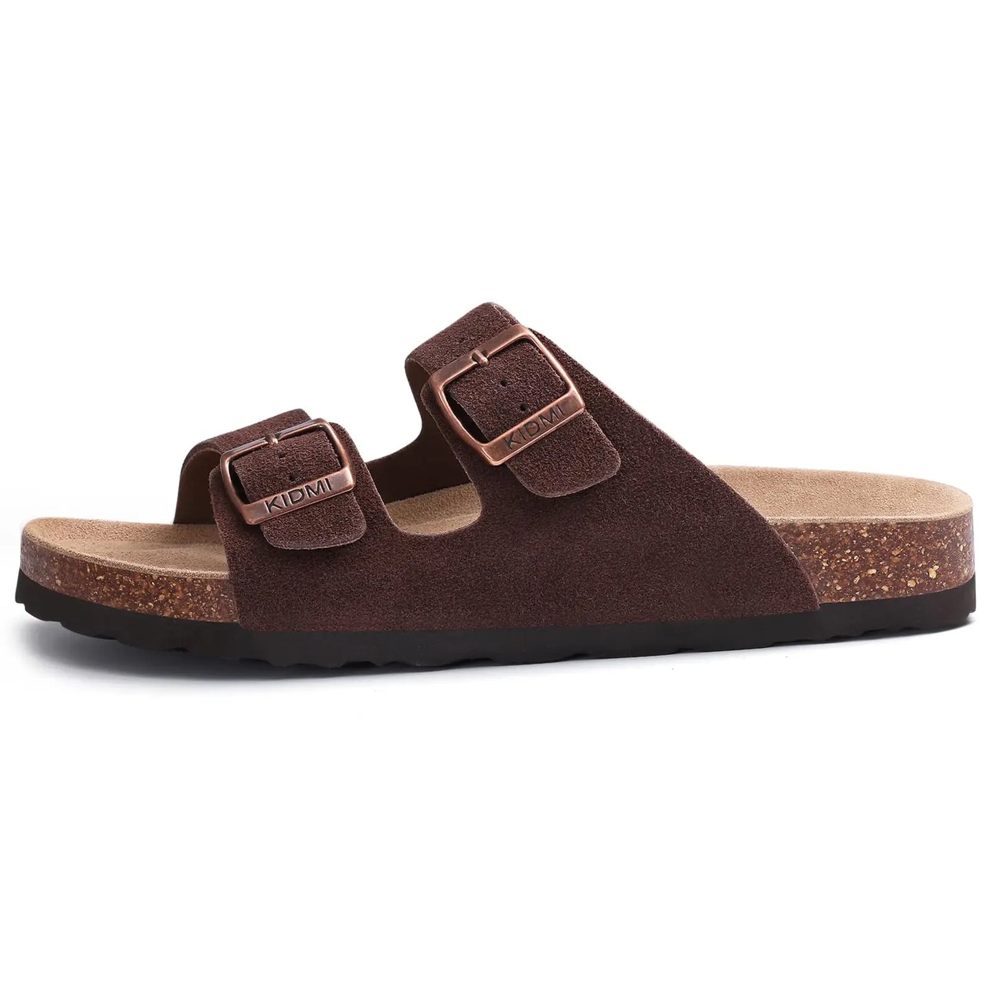 Sandalias de verano con corcho ajustables — Unisex, soporte de arco, ante genuino
