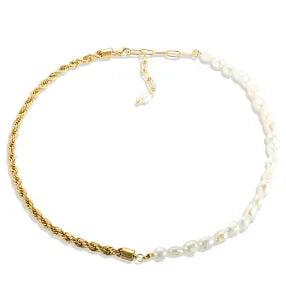 Collar de cadena de bolas en acero inoxidable — Unisex, minimalista y resistente
