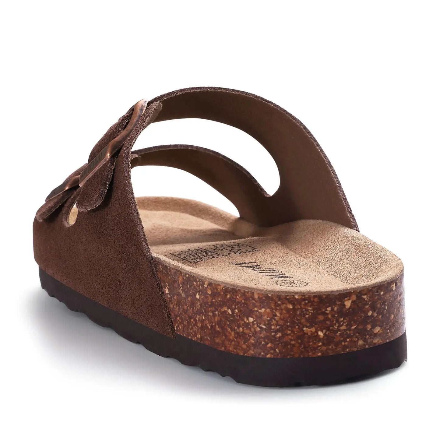 Sandalias de verano con corcho ajustables — Unisex, soporte de arco, ante genuino