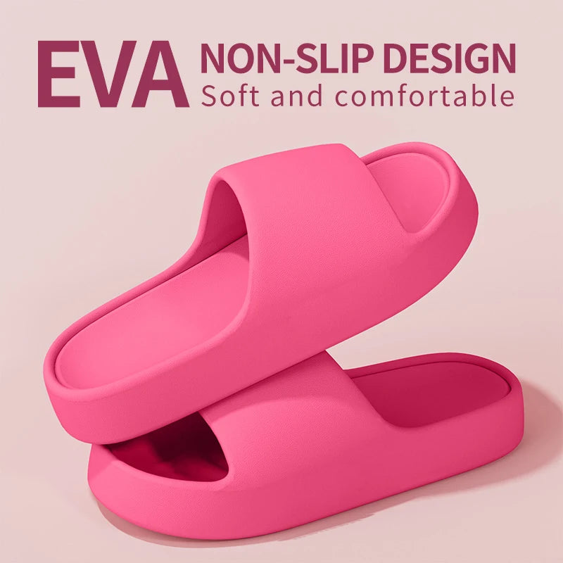 Zapatillas de casa para hombre — Suela gruesa antideslizante, frescas para verano