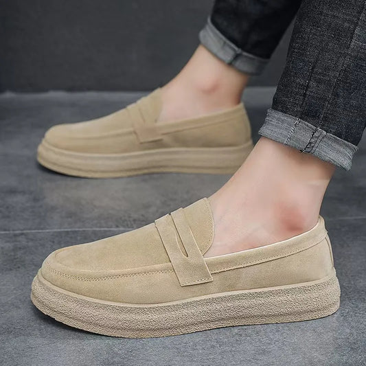 Mocasines de plataforma para hombre — Ligeros, slip-on, zapatillas casuales transpirables