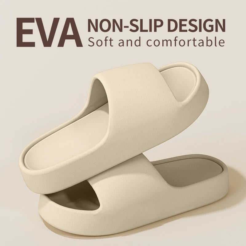 Zapatillas de casa para hombre — Suela gruesa antideslizante, frescas para verano