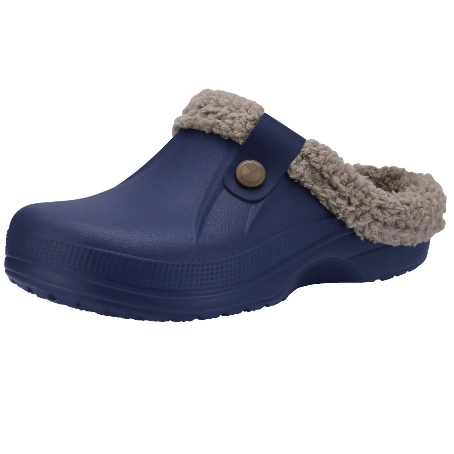 Zapatillas de casa de invierno para hombre — Con pelo, cálidas, impermeables y antideslizantes