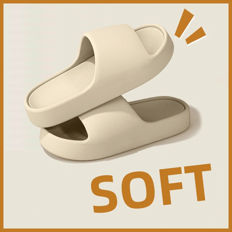 Zapatillas de casa para hombre — Suela gruesa antideslizante, frescas para verano