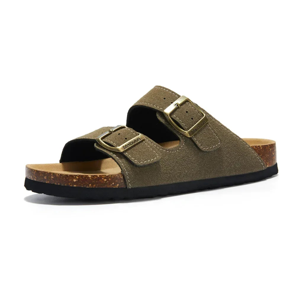 Chanclas planas de corcho para mujer y hombre — Antideslizantes, playa y exterior 2026