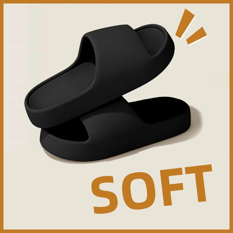 Zapatillas de casa para hombre — Suela gruesa antideslizante, frescas para verano